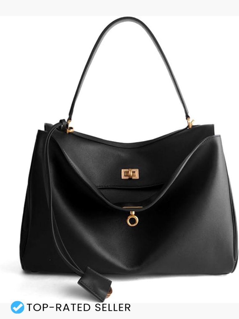 Genuine Leather Tote Bag Soft Cowhide Shoulder Handbag Ladies Satchel Purse